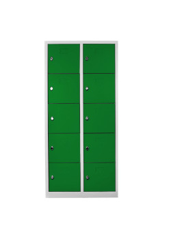 Metal Ofis 10 Gözlü Öğretmen Öğrenci Dolabı Gri-Yeşil Metal Ofis 10 Gözlü Öğretmen Öğrenci Dolabı Gri-Yeşil