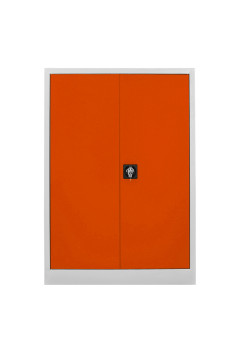 Metal  Ofis 130 luk Dosya Dolabı Gri-Turuncu