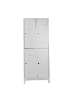Metal  Ofis 4 lü Standart Soyunma Dolabı Gri