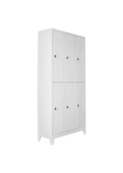 Metal Ofis 6 Lı Standart Soyunma Dolabı Gri Metal Ofis 6 Lı Standart Soyunma Dolabı Gri